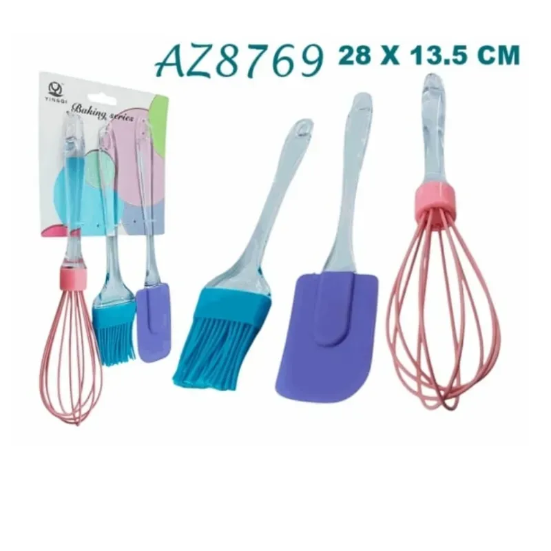 Set de 3 piezas de silicona