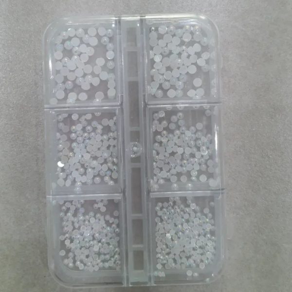 PASTILLERO X6 MEDIAS PERLAS BLANCAS