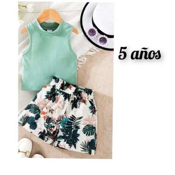 Conjunto de niña verde 