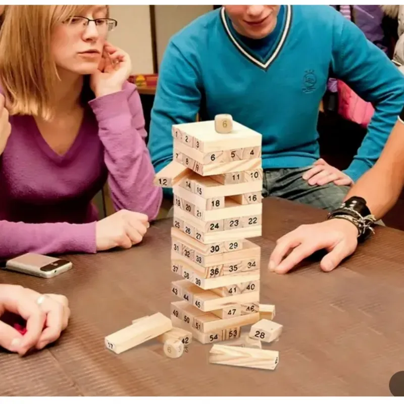 juego de 48 piezas de bloques de madera