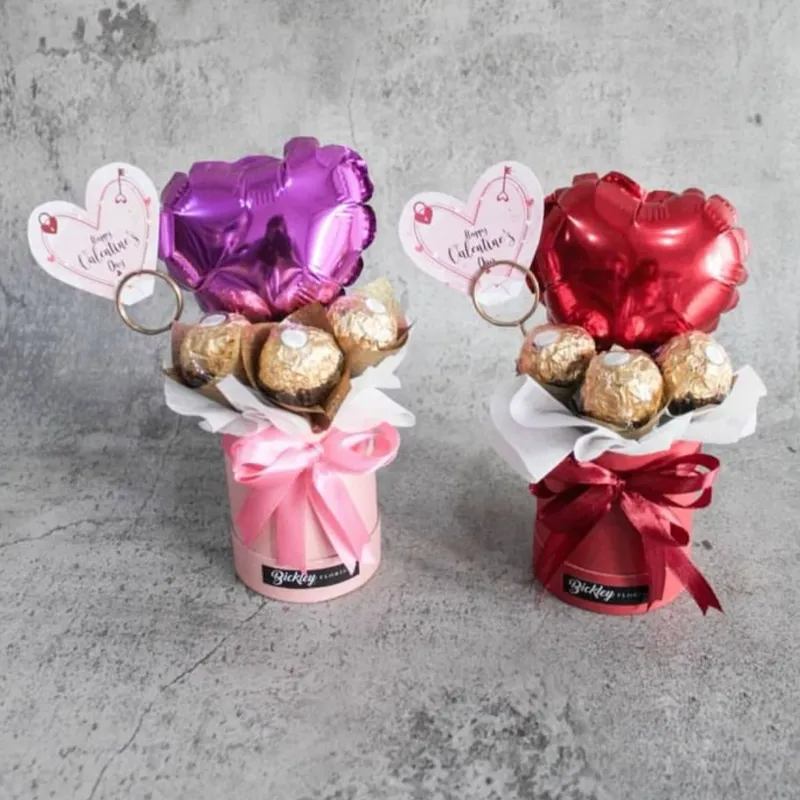  Cesta Pequeña Circular con Bombones