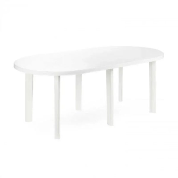 Mesa de Resina Tavolo Blanca Oval