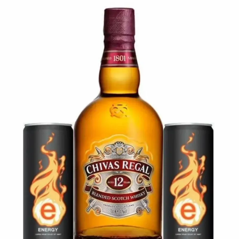 WHISKY CHIVAS REGAL 12 AÑOS + 2 ENERGIZANTES