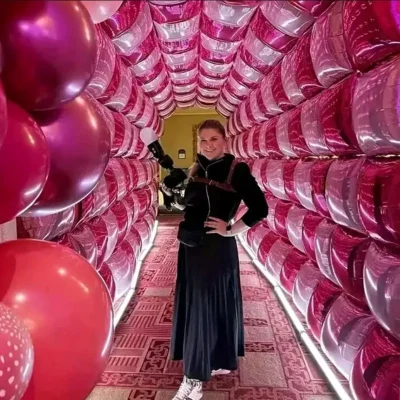 Set de globos foil Rosa