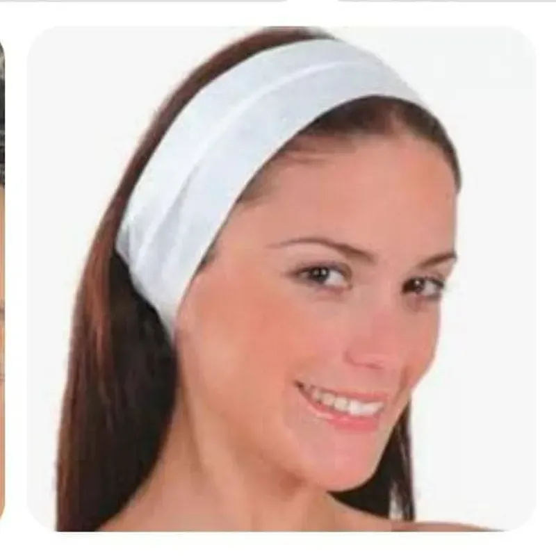 Banda blanca para el cabello