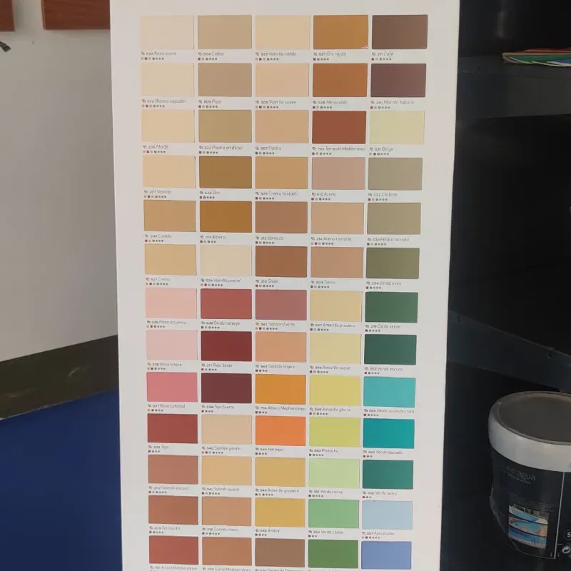 Confección de colores Interior y Exterior