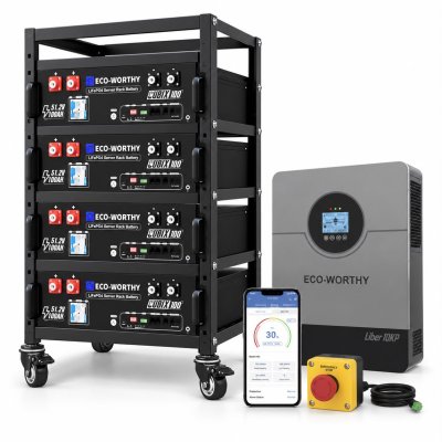 KIT ECOWORTHY con batería de 48V 100ah e inversor de 10kW