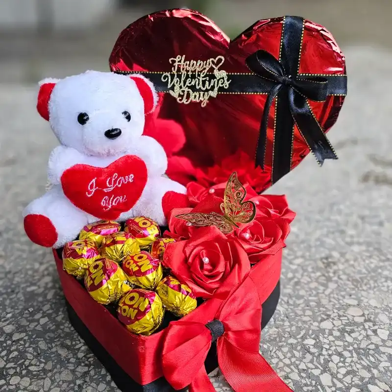 Cajita con Osito Chiquito y Bombones