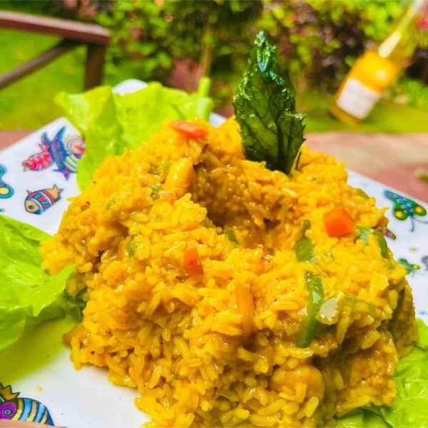 Arroz con camarones