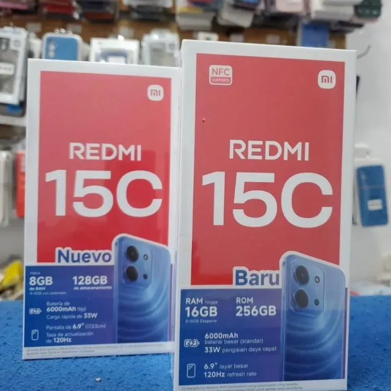 Xiaomi Redmi 15C (Dual-Sim) de 8 GB RAM con 256 GB. Nuevo en caja