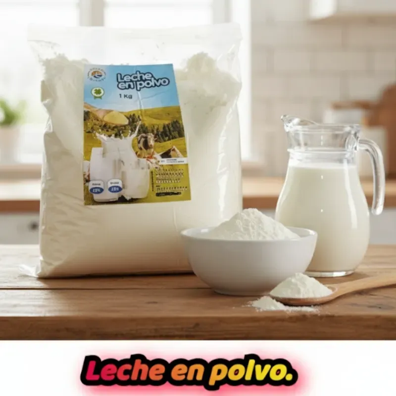 Leche en polvo.