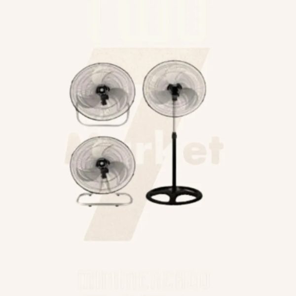 Ventilador industrial pedestal-pared-piso 3 en 1