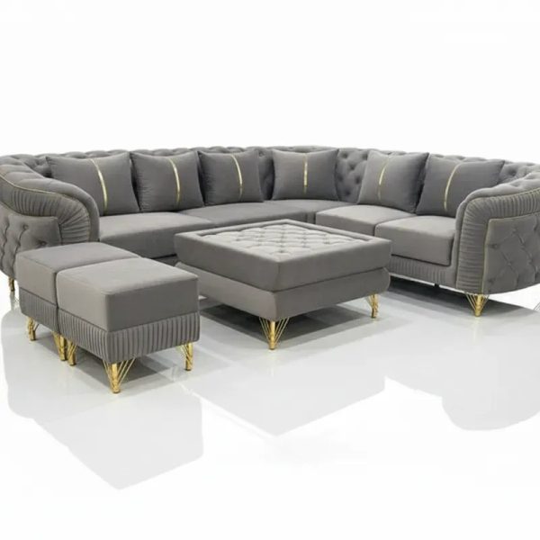 ️ L-Shape Premium Capitone