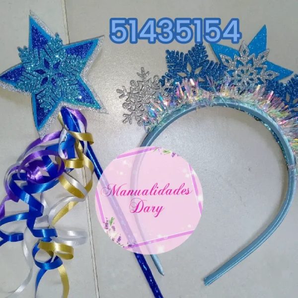 Conjunto de cintillo y varita mágica