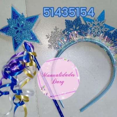 Conjunto de cintillo y varita mágica