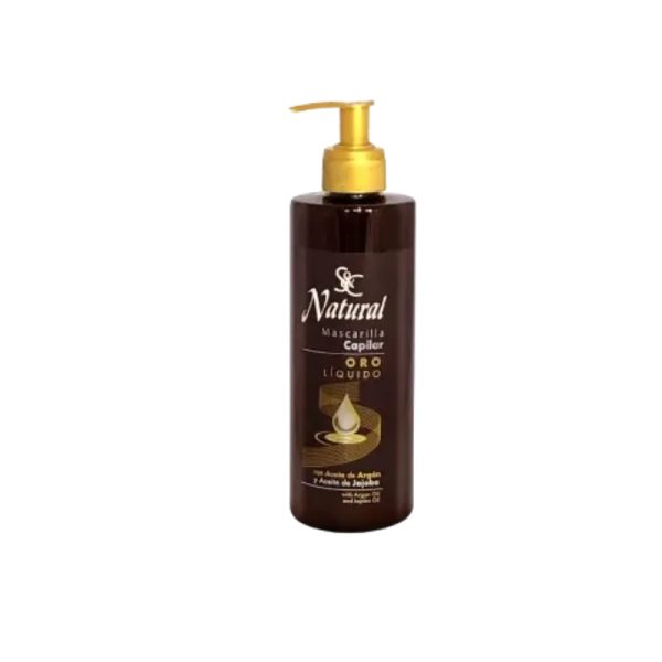 Mascarilla capilar Natural Liquid Gold con aceite de argán y jojoba
