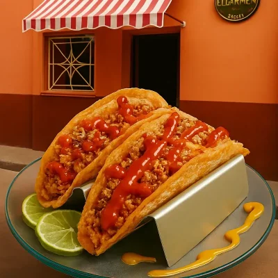 Taco de carne (Tortilla  mexicana original)