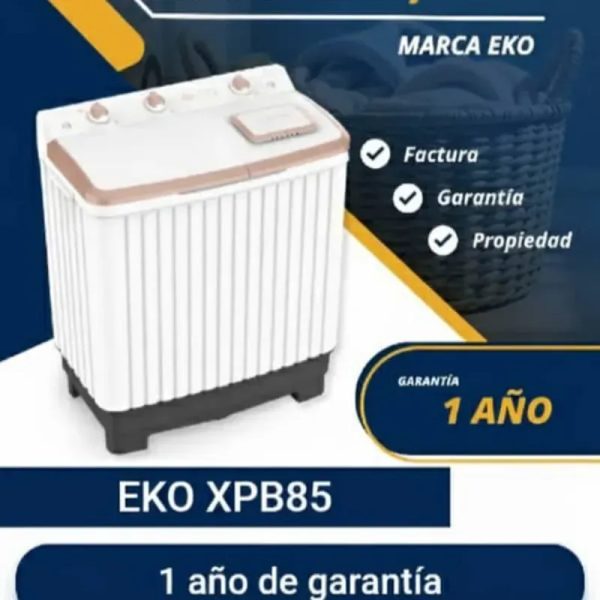 Lavadora semiautomática EKO 8,5 kg