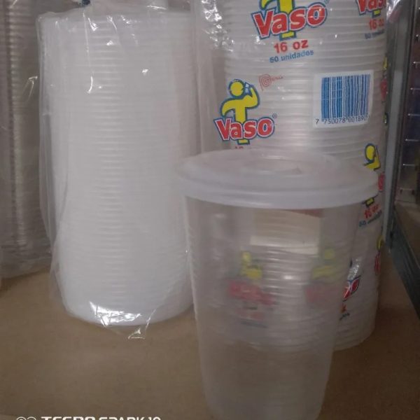 Vaso 16onzas VASO / Tapa Plana  (C-B/A50)