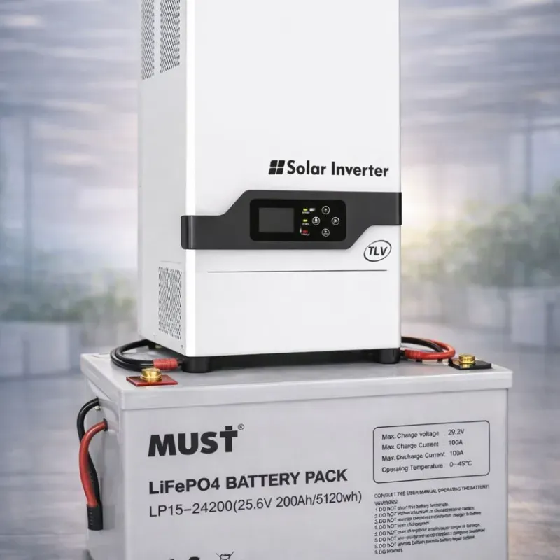 Kit MUST: Inversor 3KW (110-220V) Batería externa LiFePO4 5.1KW