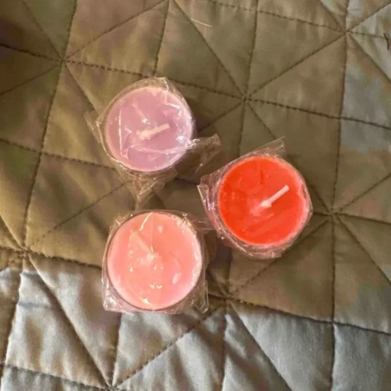 Set de 3 velas de cera a baja temperatura