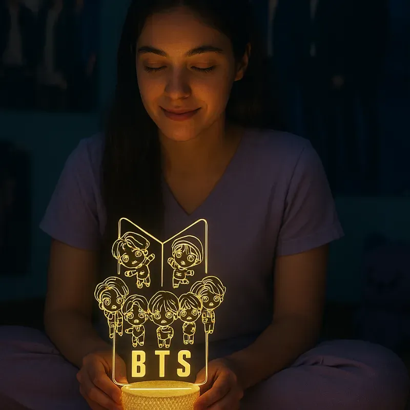 Lámpara led con diseño de BT21