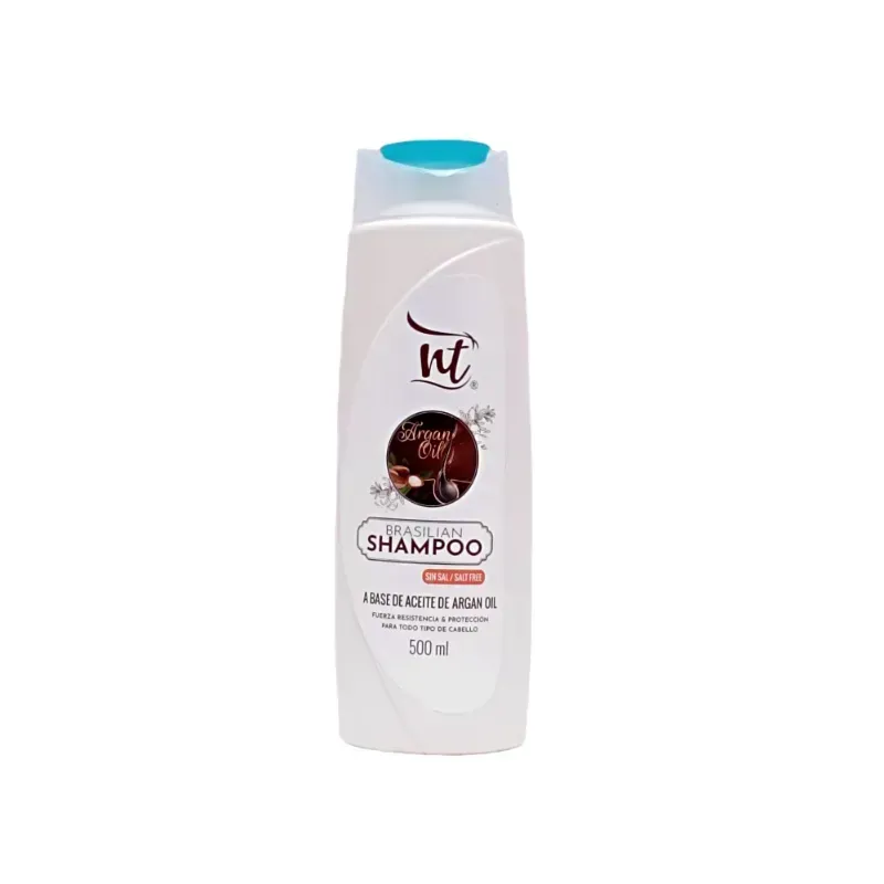 Shampoo Sin Sal brasil de 500ml /Marca NT