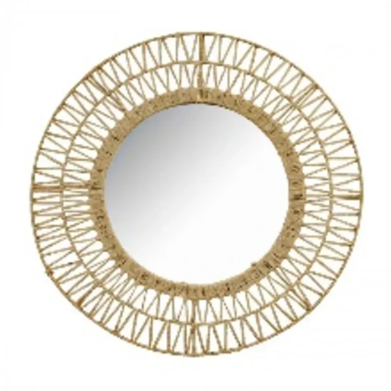 Espejo Seagrass Natural 70 cm Thinia Home