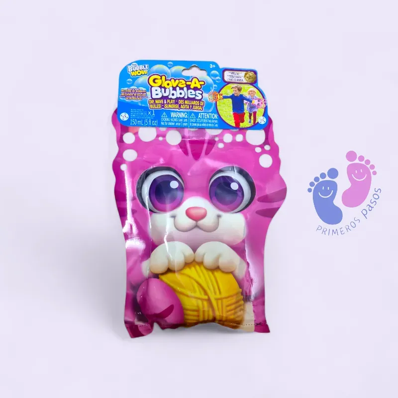 Guante para hacer burbujas Gato