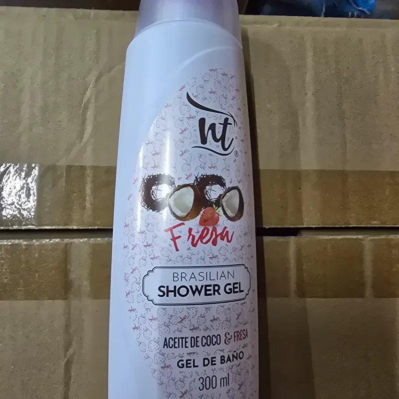 Gel de baño Aceite de Coco y Fresa 300ml Nt