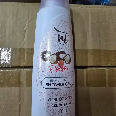 Gel de baño Aceite de Coco y Fresa 300ml Nt