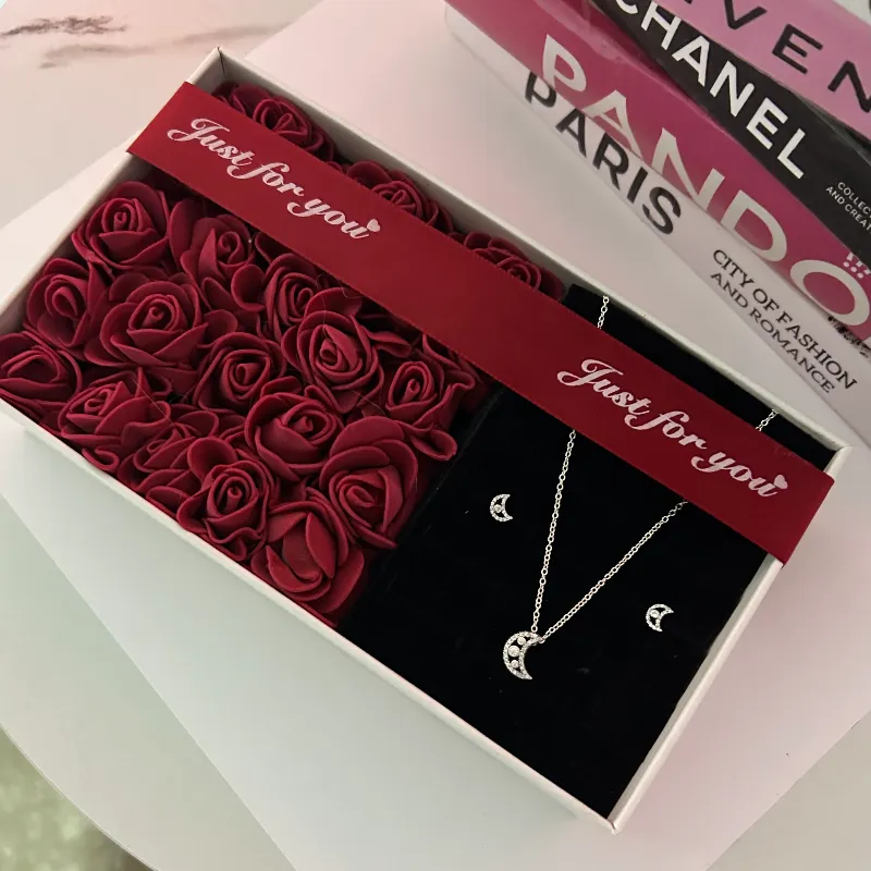 Set Luna Aretes y Cadena Pandora