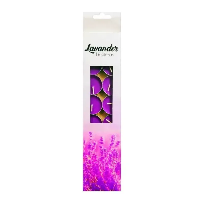 Velas pequeñas de lavanda