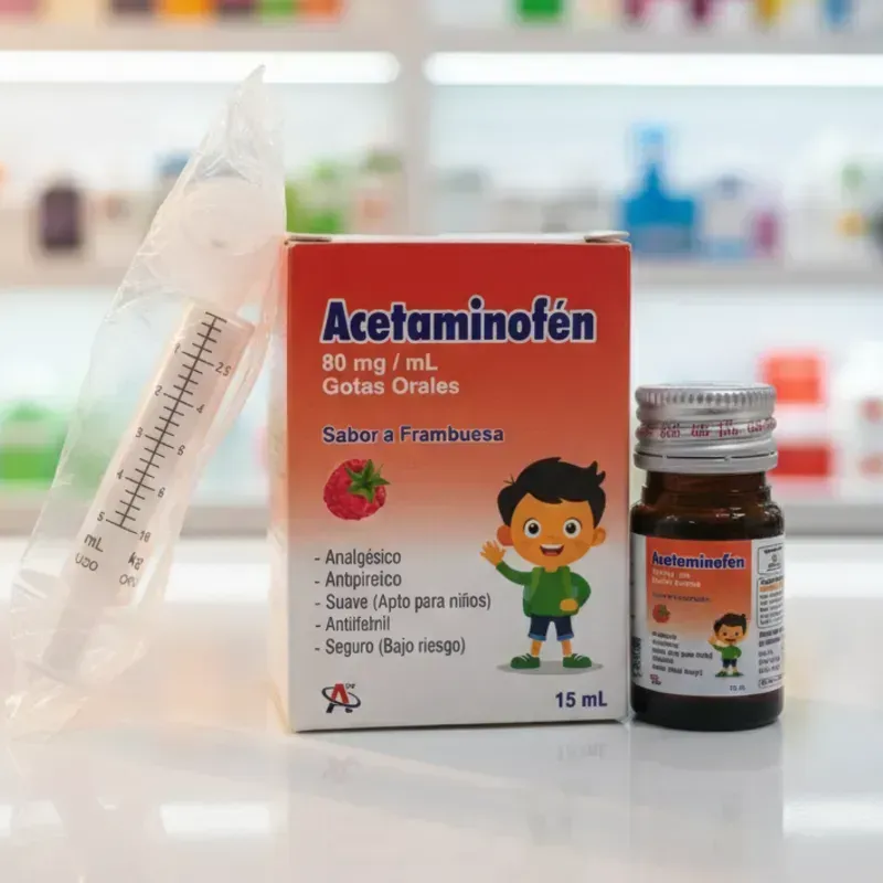 ACETOMINOFEN  SABOR FRAMBUESA 15ML (VENCE 12/27)