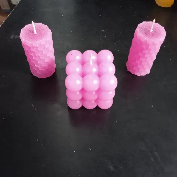 Velas cuadradas grandes de bolas