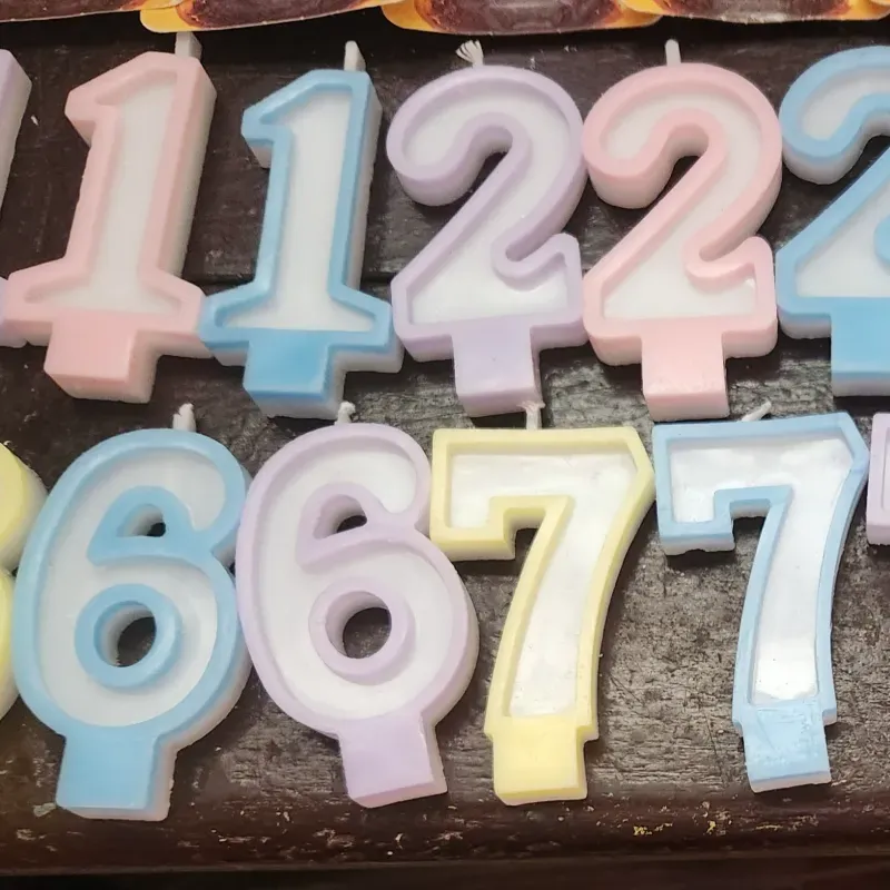 Velas de números de cera