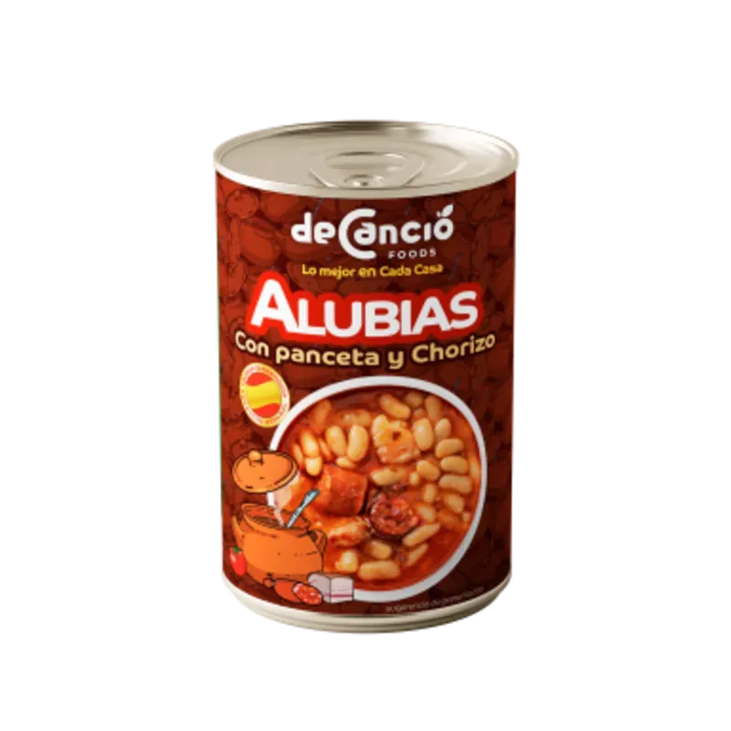 Alubias con panceta y chorizo