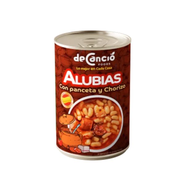 Alubias con panceta y chorizo
