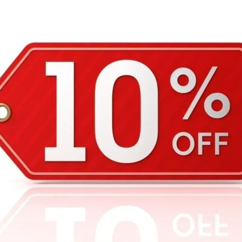 10 % de descuento 