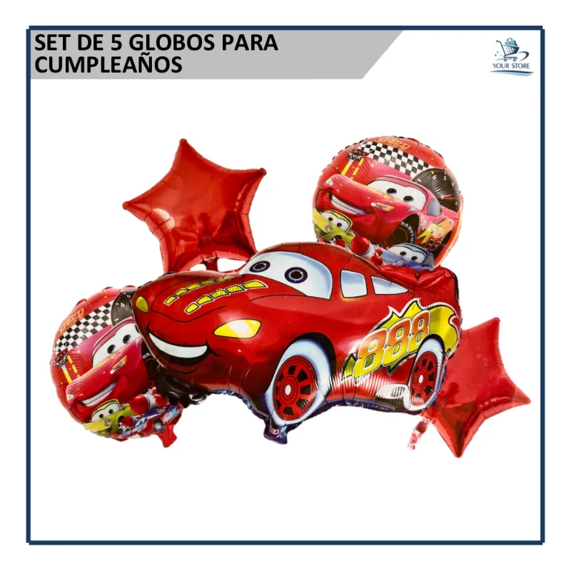 Set de Globos Rayo McQueen