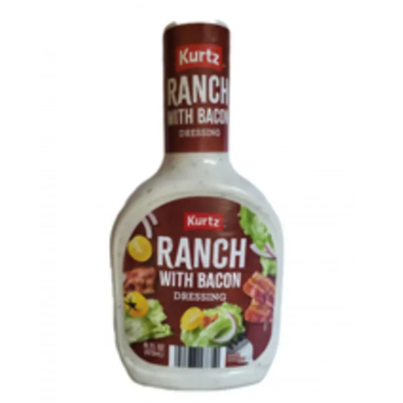 Aderezo Ranch con tocino. Kurtz (473 ml)