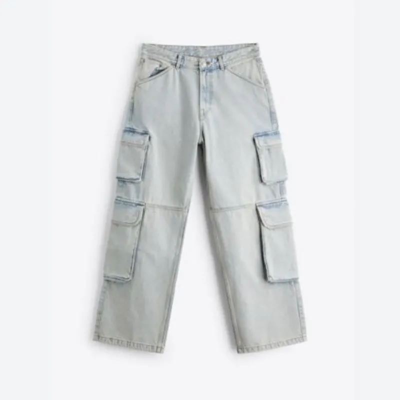 Pantalón de mezclilla cargo