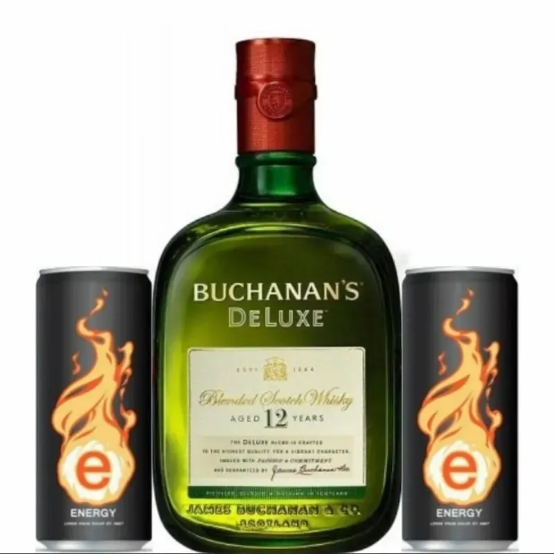 WHISKY BUCHANANS 12 AÑOS + 2 ENERGETICO