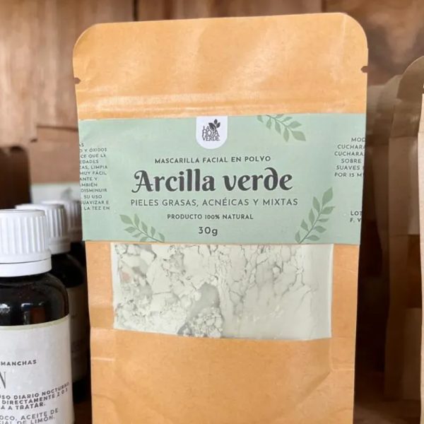 Mascarilla en polvo de Arcilla verde 