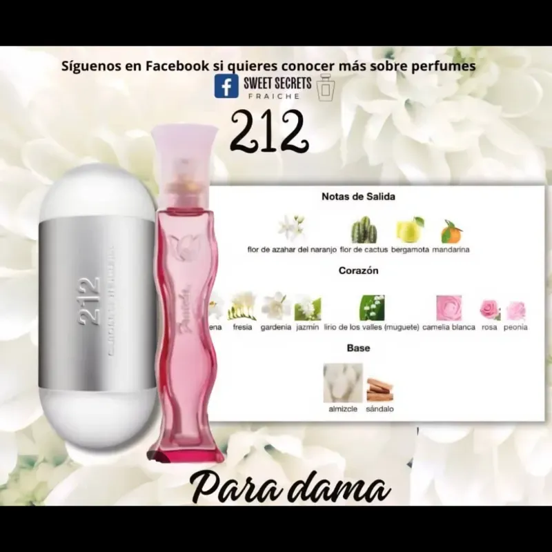 Perfume Fraiche 212 de Carolina Herrera