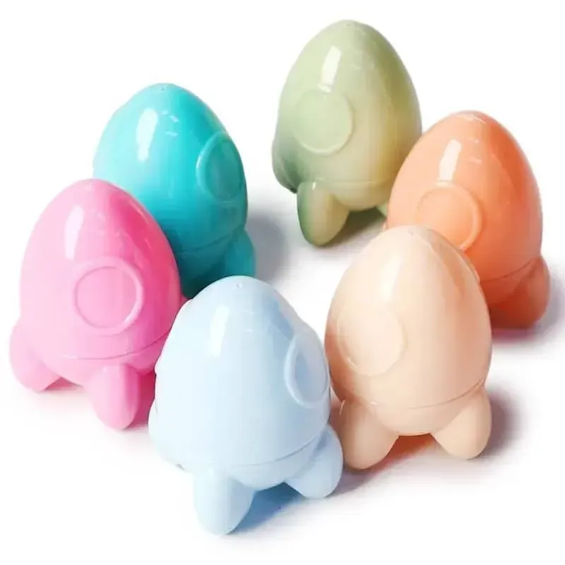 Bálsamo labial humectante e hidratante en forma de cohete 