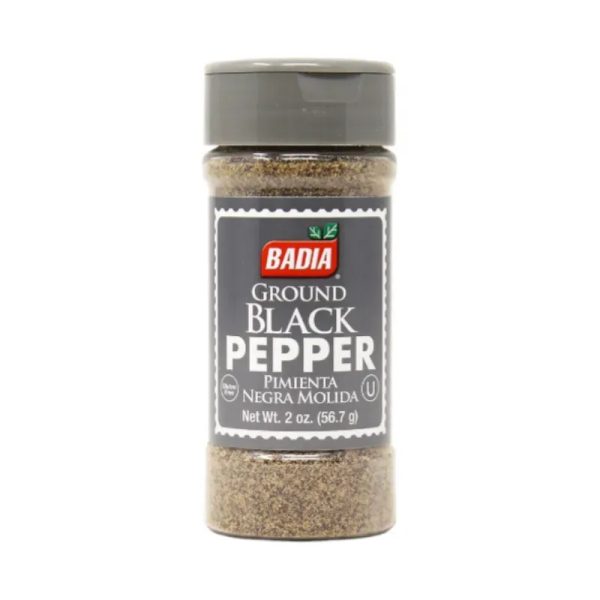 Pimienta negra molida Badia (56.7 g / 2 oz)