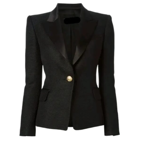 Blazer solapa satinada