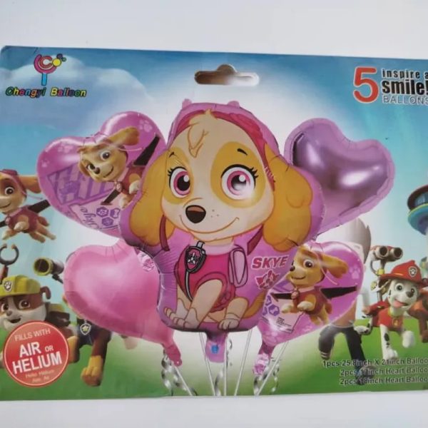 Set de globos de 5 piezas temáticos y de fiesta