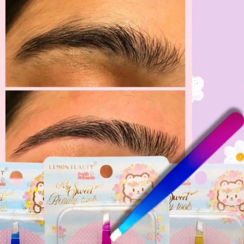 Depilación de cejas con cuchilla o pinzas